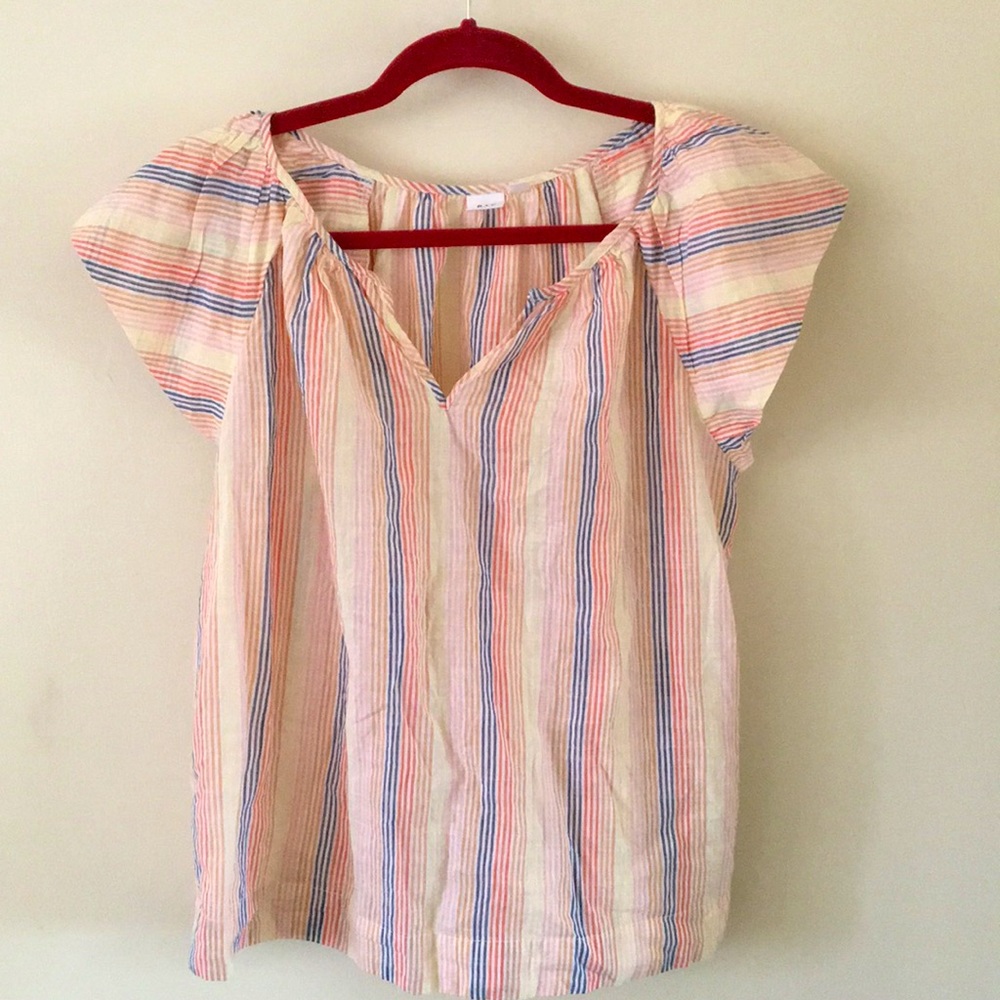 GAP Springtime Cotton Puffy Short Sleeve Blouse